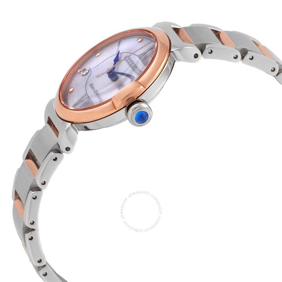 Citizen L Series Eco-Drive Mother of Pearl Dial Two-Tone Ladies Watch EM1074-82D 2