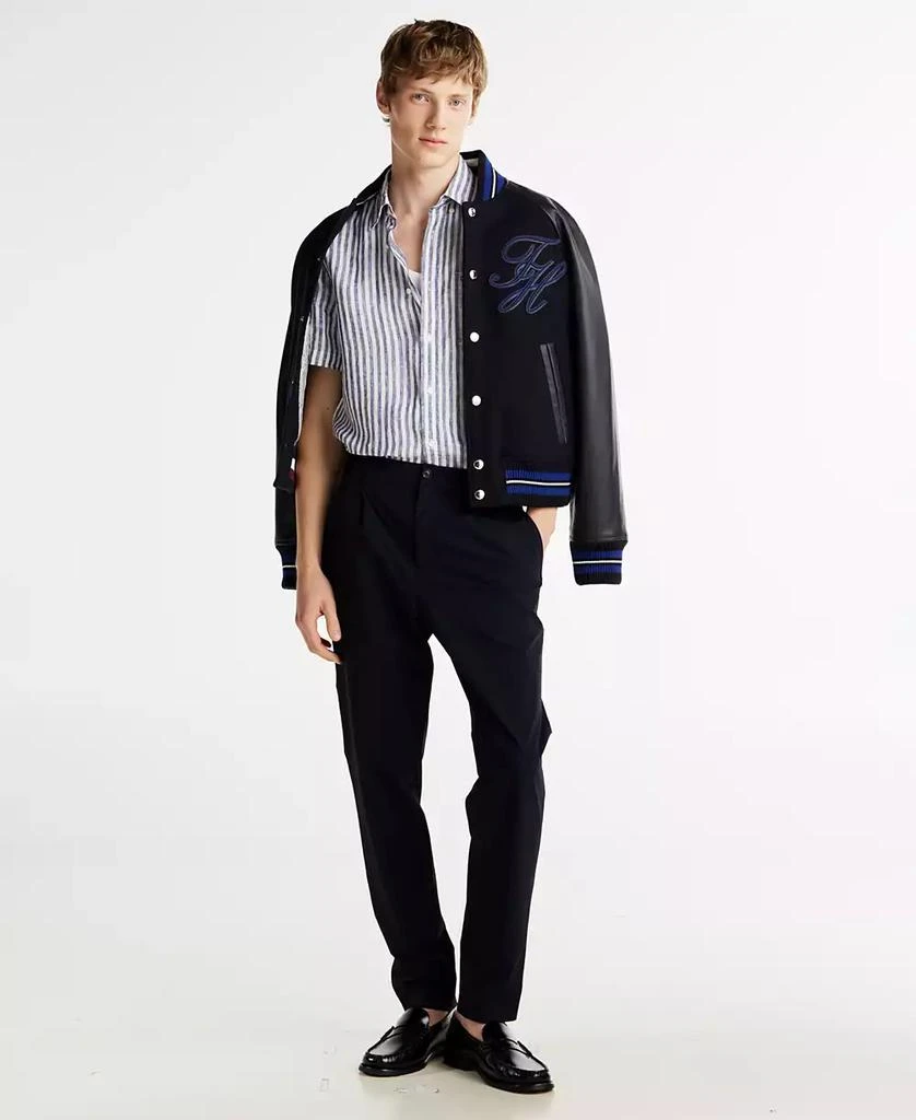Tommy Hilfiger Men's Regular-Fit Stripe Linen Shirt 4