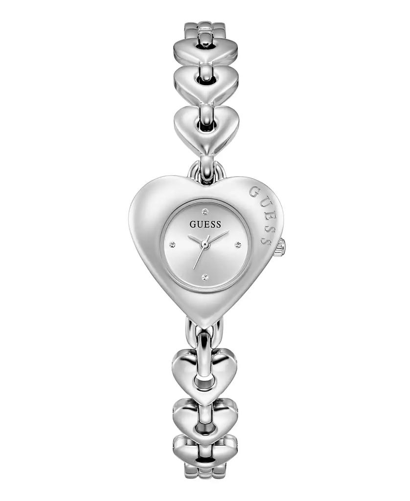 GUESS Women's Silver-Tone Analog Watch, 28mm