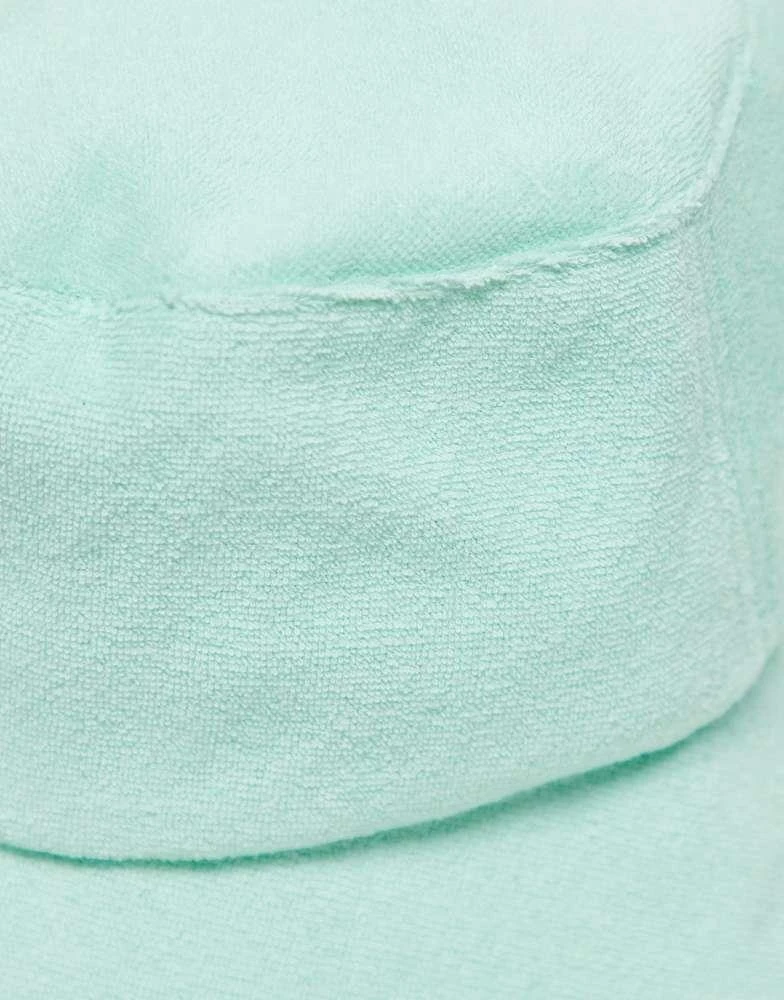 Reclaimed Vintage Reclaimed Vintage unisex bucket hat in mint green towelling 2