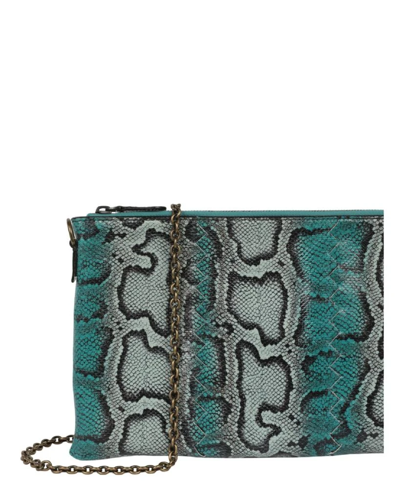 Bottega Veneta Snakeskin Leather Clutch 3