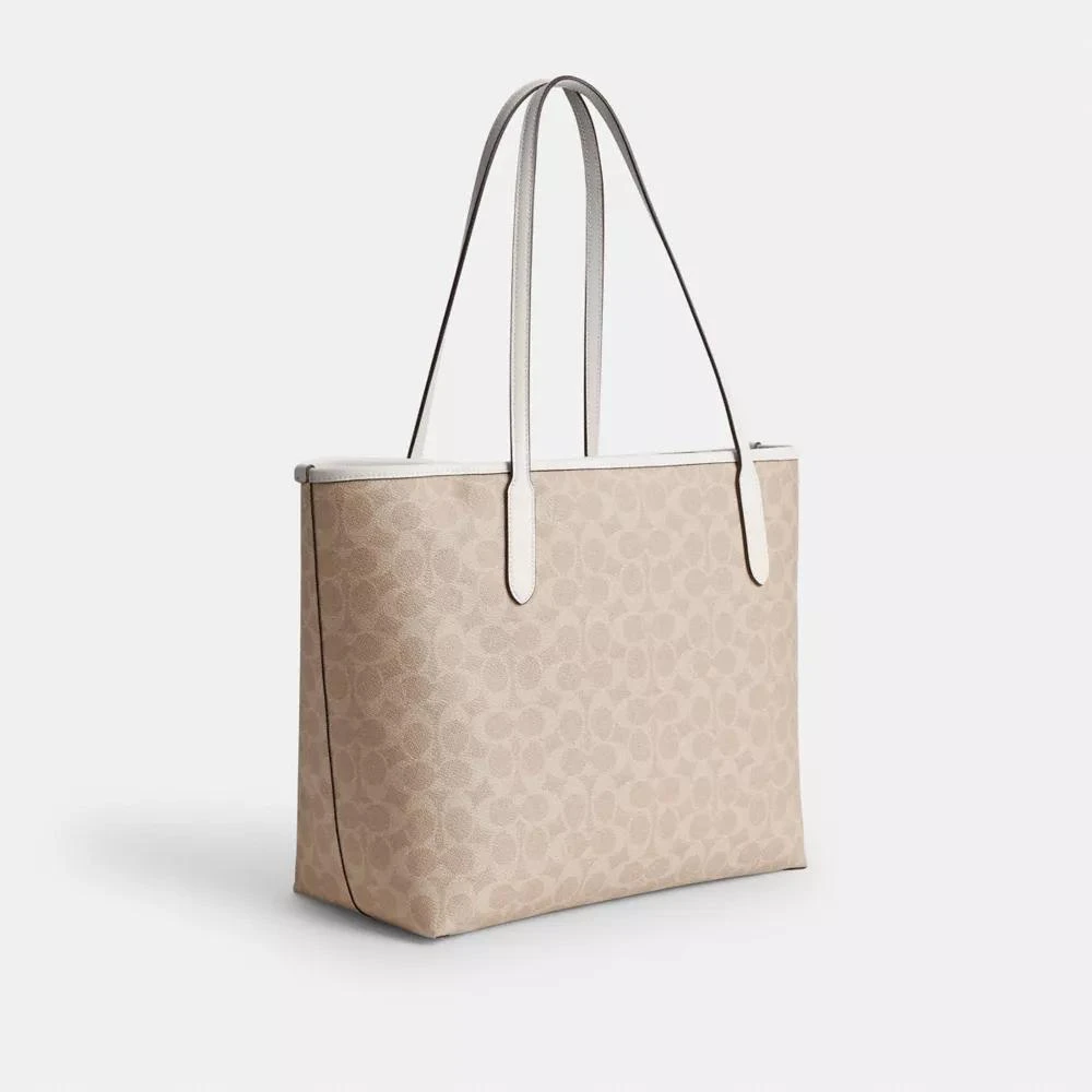Coach City Tote Bag In Signature Canvas 3