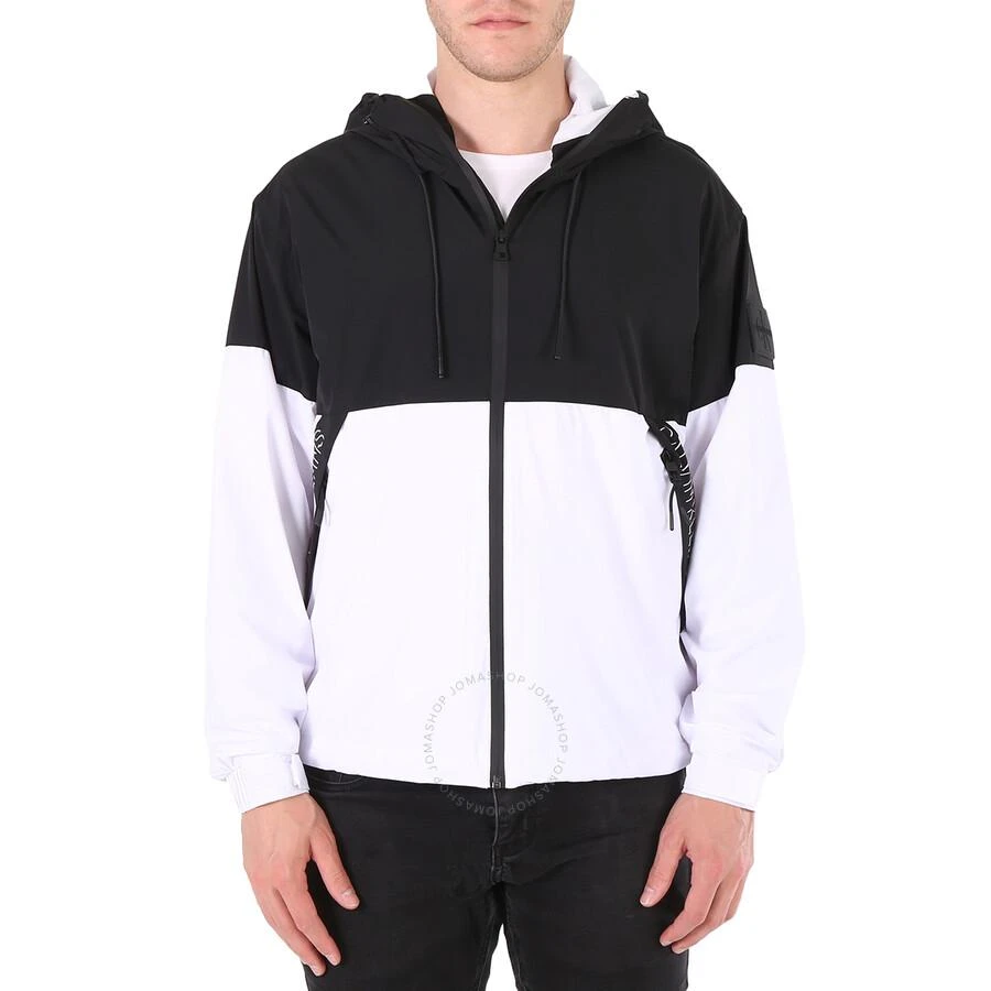 Calvin Klein Men's Black Color Block Windbreaker With Shadow Logo 1