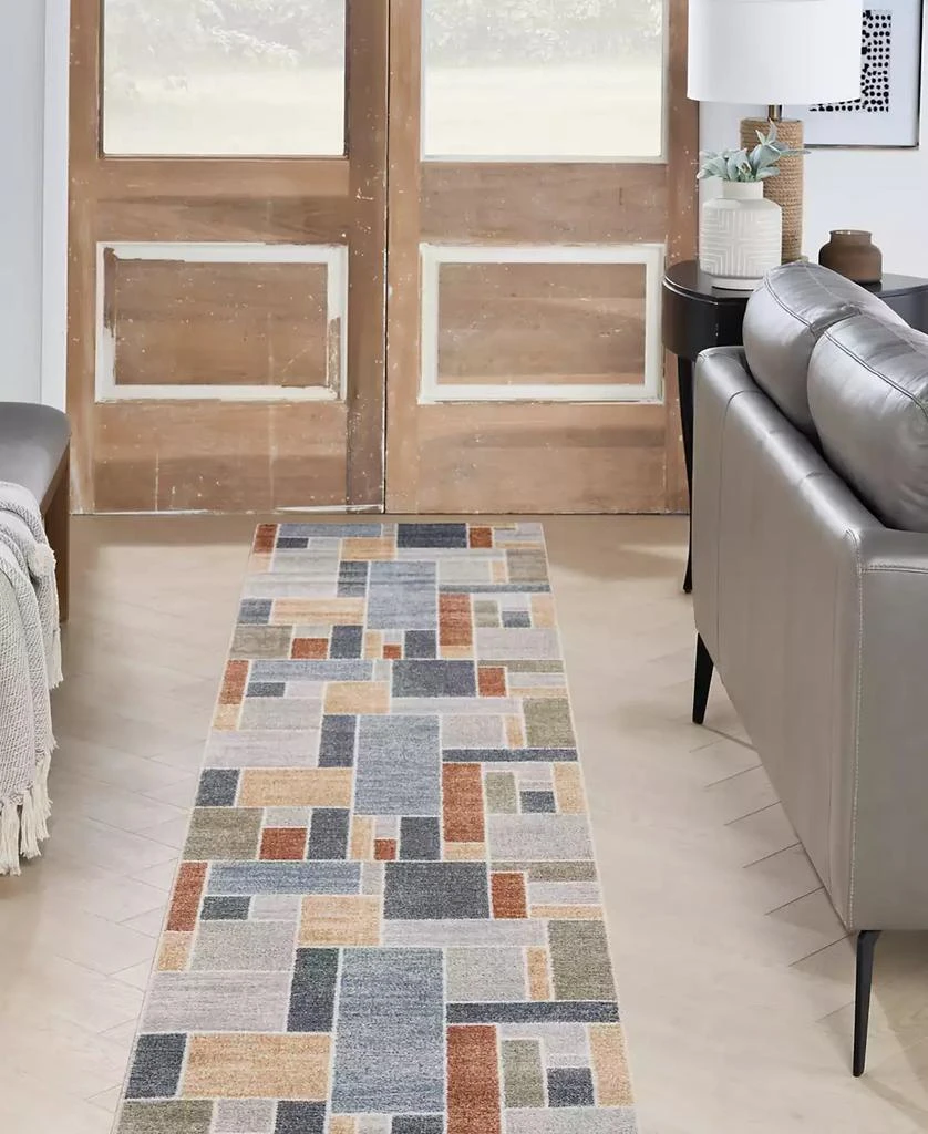Nourison Astra Machine Washable ASW09 2'2" x 8' Runner Area Rug 4