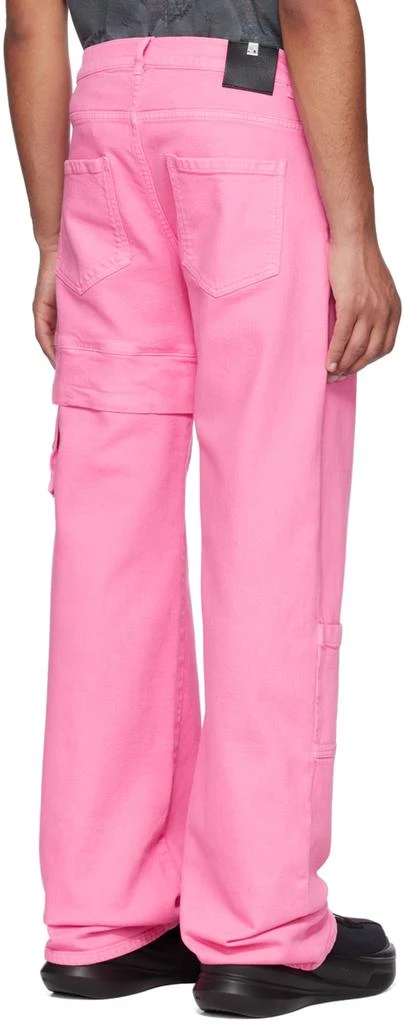 1017 ALYX 9SM Pink Oversized Denim Cargo Pants 3