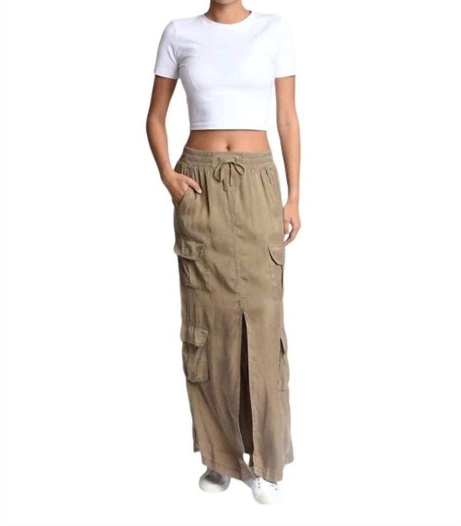Blanc Noir Phoenix Tencel Cargo Skirt