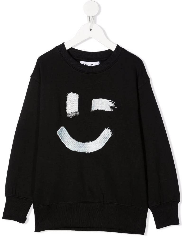 MOLO Mattis smile-print organic cotton sweatshirt - kids