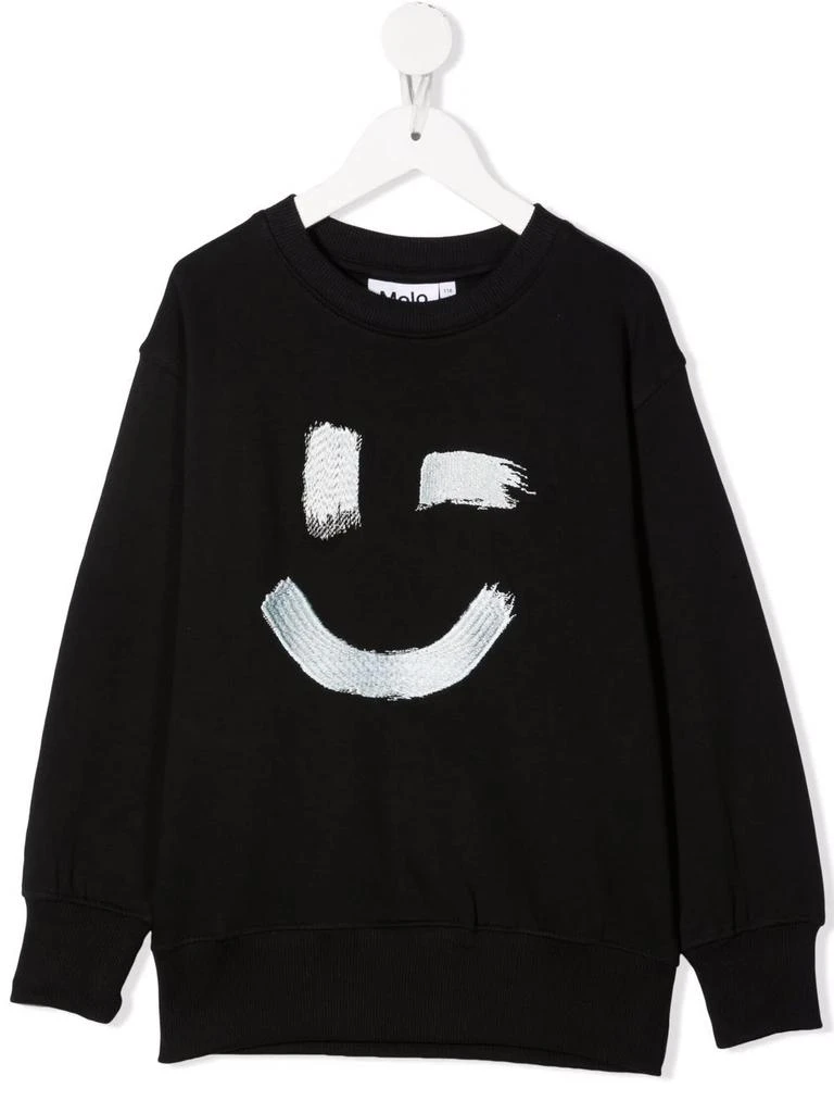 MOLO Mattis smile-print organic cotton sweatshirt - kids 1