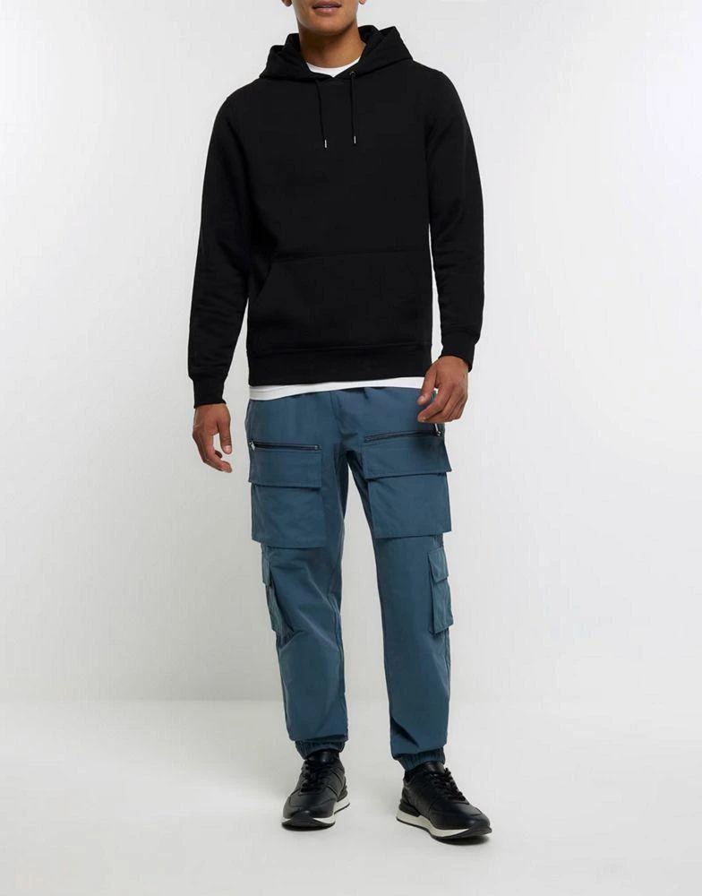 River Island River Island multi pocket cargo in blue 4