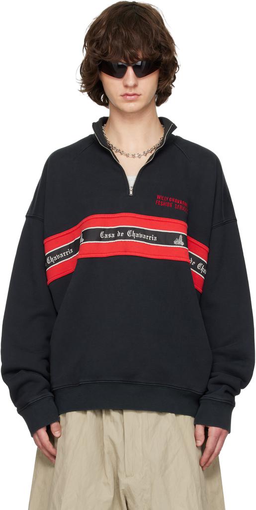 ALEXANDER DIGENOVA Black 'Red Light District' Hoodie - Hoodies