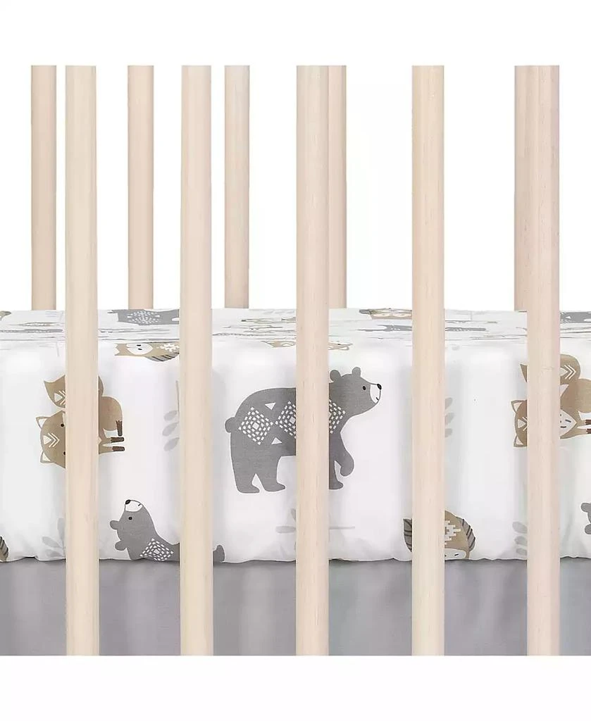 Lambs 
Ivy Woodland Forest White/Gray Animal 100% Cotton Baby Fitted Crib Sheet 5