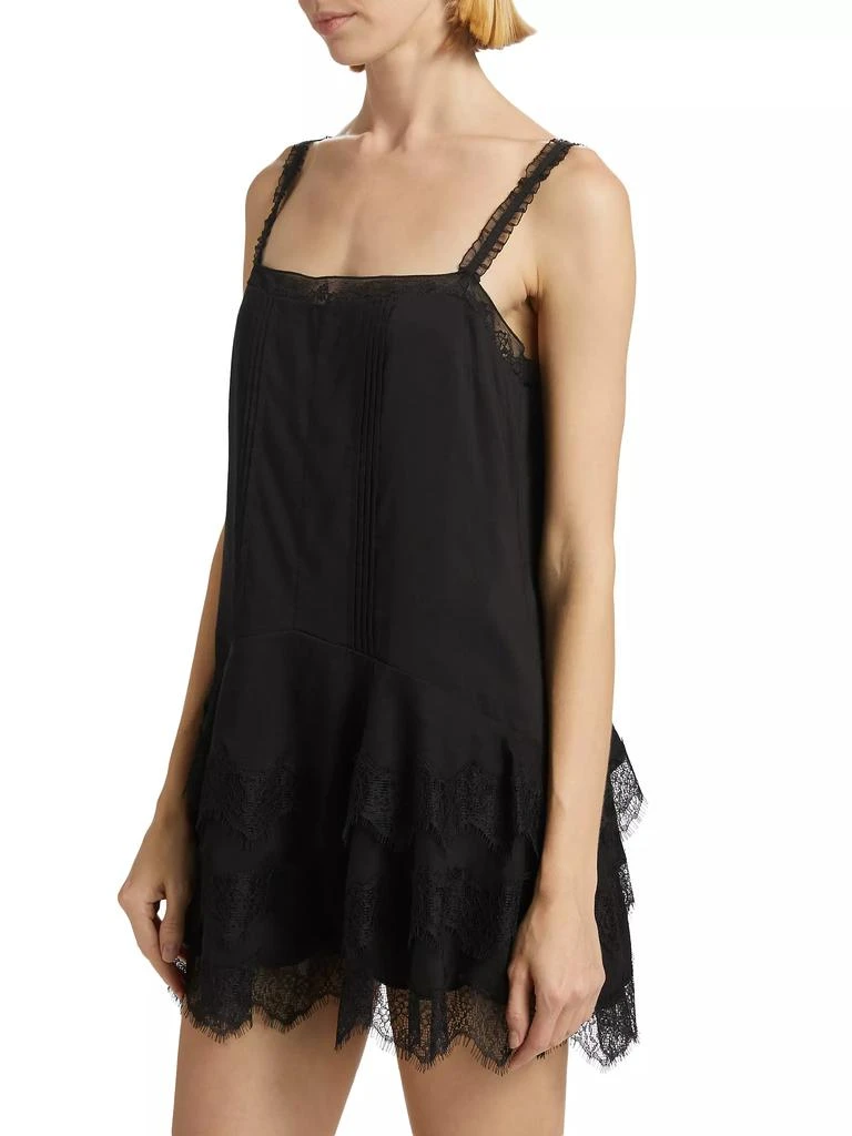 Reformation Cleodora Lace-Trim Slip Minidress 4