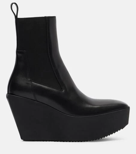 Rick Owens Beatle leather platform ankle boots 4
