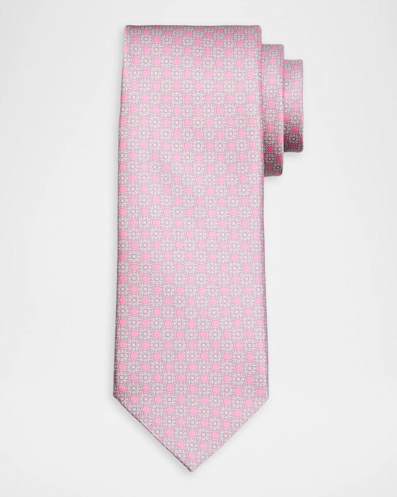 Stefano Ricci Men
s Geometric Circle Silk Tie