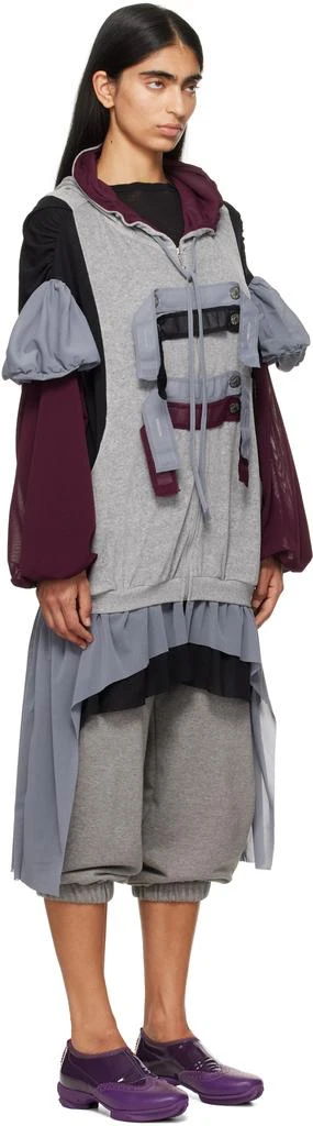 VeniceW Black & Grey Tuxedo Hoodie 2