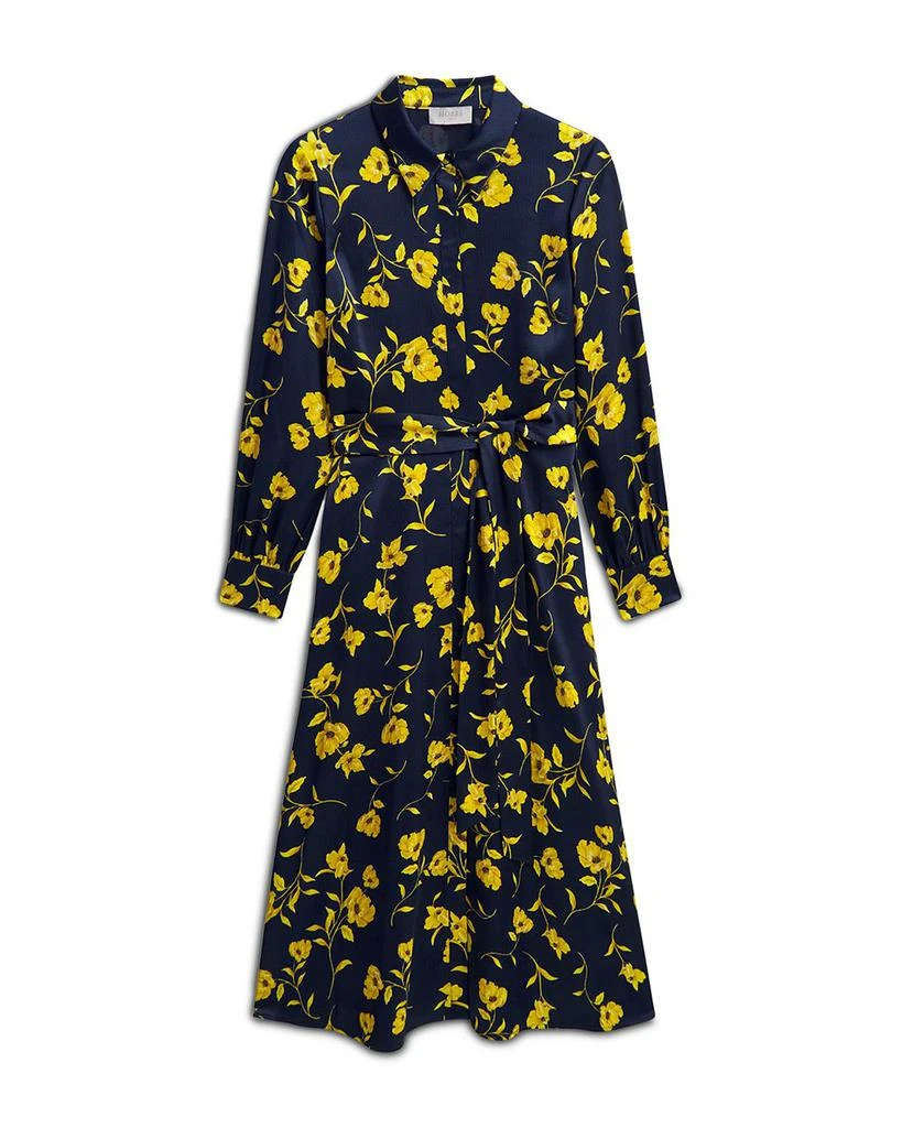 HOBBS LONDON Amelia Satin Shirt Dress 7