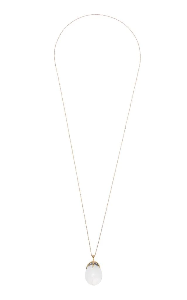 Annette Ferdinandsen Annette Ferdinandsen - Claw With Egg 14K Yellow Gold Quartz Pendant - Gold - OS - Moda Operandi - Gifts For Her 1