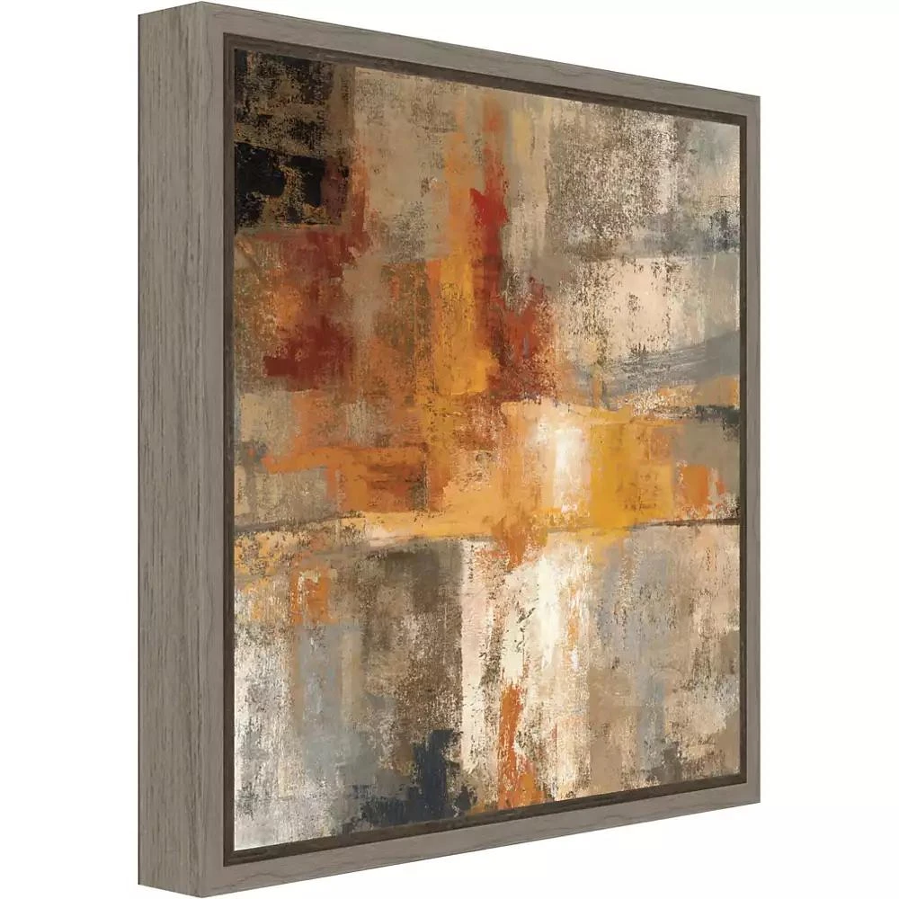 Amanti Art Silver and Amber Crop by Silvia Vassileva Canvas Framed Art 6