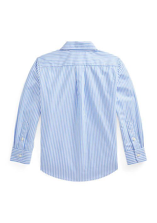 Ralph Lauren Lauren Childrenswear Boys 2 7 Striped Cotton Poplin Shirt