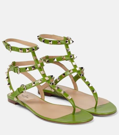 Valentino Rockstud leather sandals 1