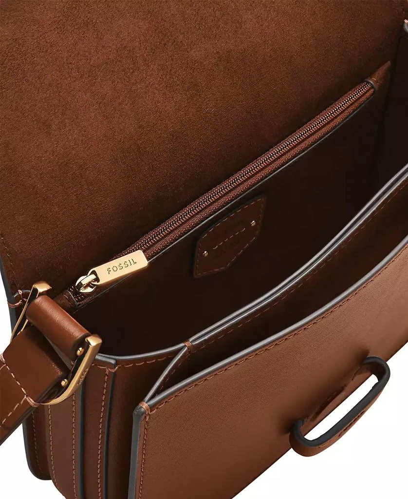 Fossil Lennox Leather Flap Crossbody Bag 4