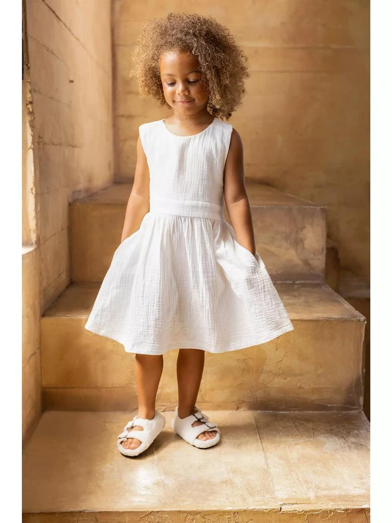 Omamimini Little Girl's & Girl's Gauze Sleeveless Dress 3