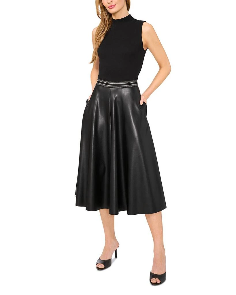 Vince Camuto Wide Leg Faux Leather Culottes 2