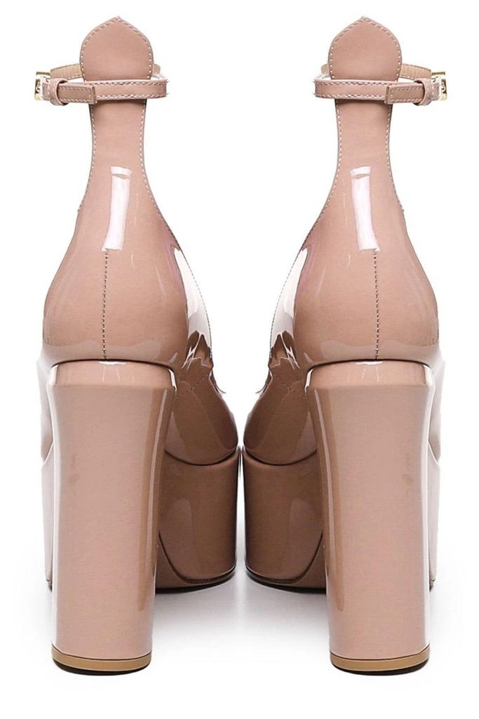 Valentino Tan-go Vlogo Plaque Platform Pumps 4