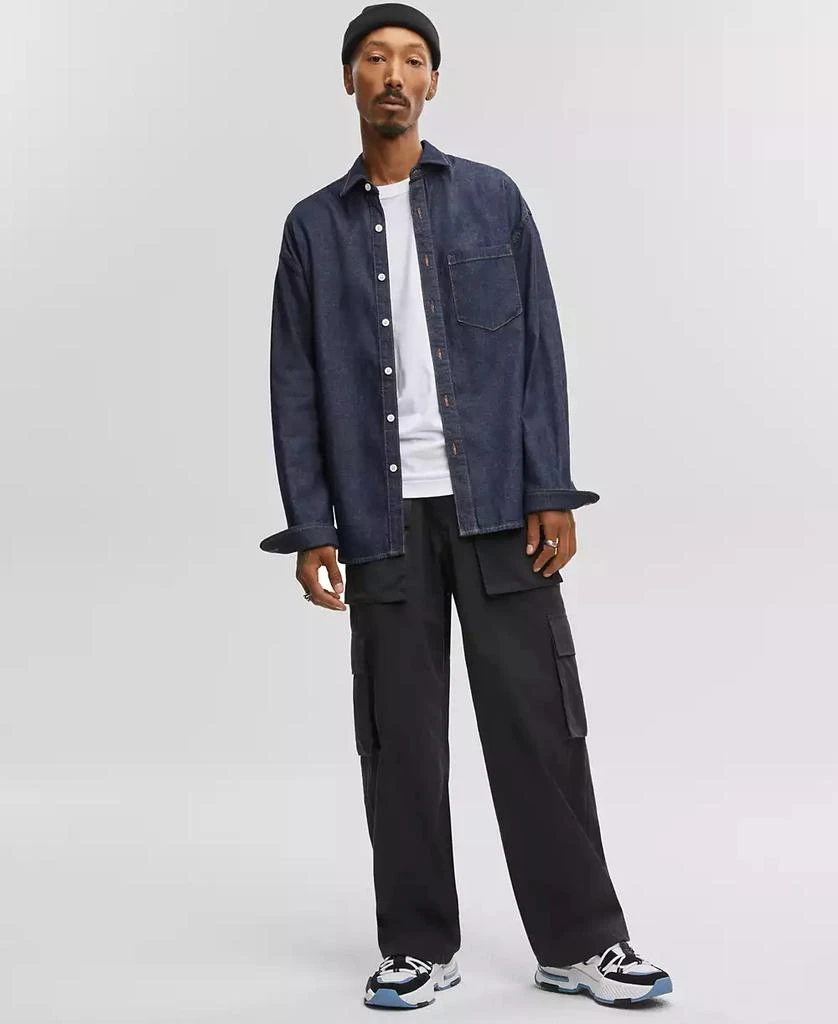 Mode of One Men's Regular-Fit Denim Shirt, Created for Macy's 3