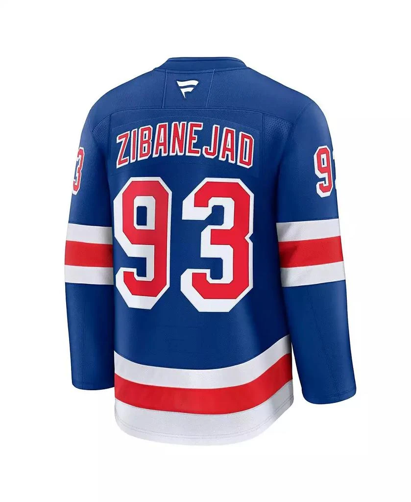 Fanatics Men
s Mika Zibanejad Blue New York Rangers Home Premium Jersey 3