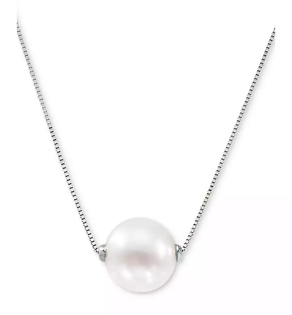 Honora Cultured Freshwater Pearl (8-1/2mm) 18" Pendant Necklace in 14k Gold (Also in Pink Cultured Freshwater Pearl) 1