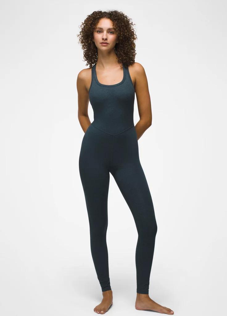 Prana Womens prAna Heavana™ Racerback Unitard - Stormy Night Heather