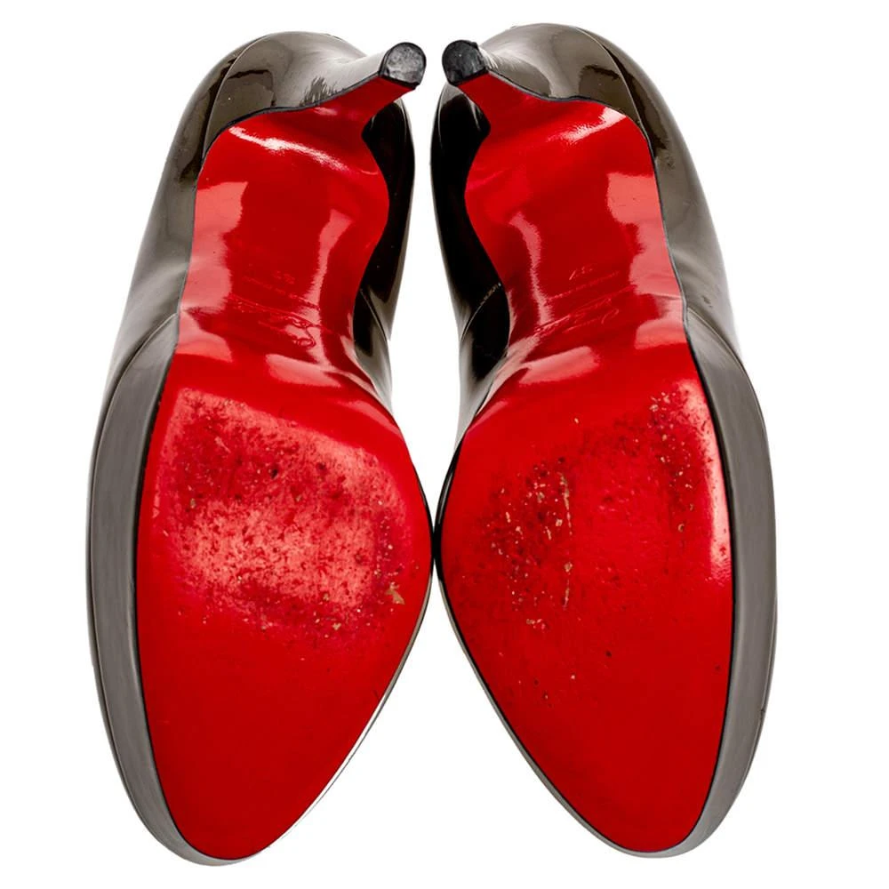 Christian Louboutin Christian Louboutin Green Patent Leather Bianca Pump Size 37 6