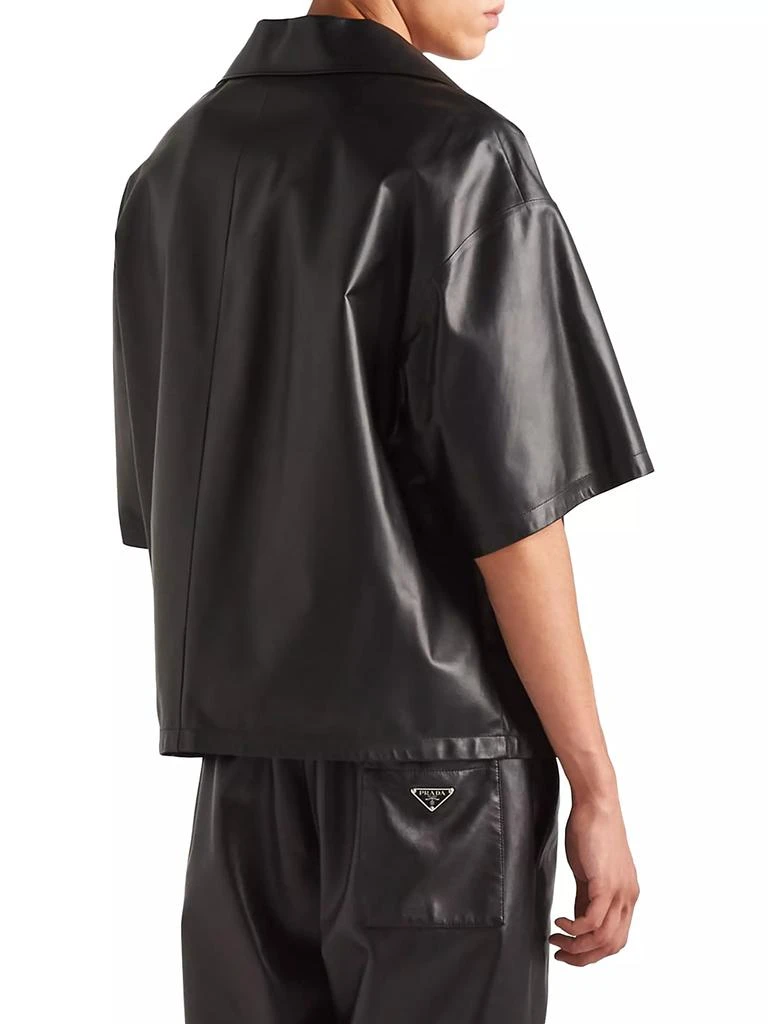 Prada Nappa Leather Shirt 3