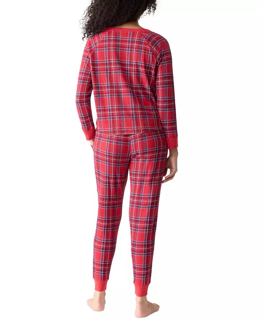 GAP GapBody Women's Packaged Ribbed Printed Jogger Pajama Set