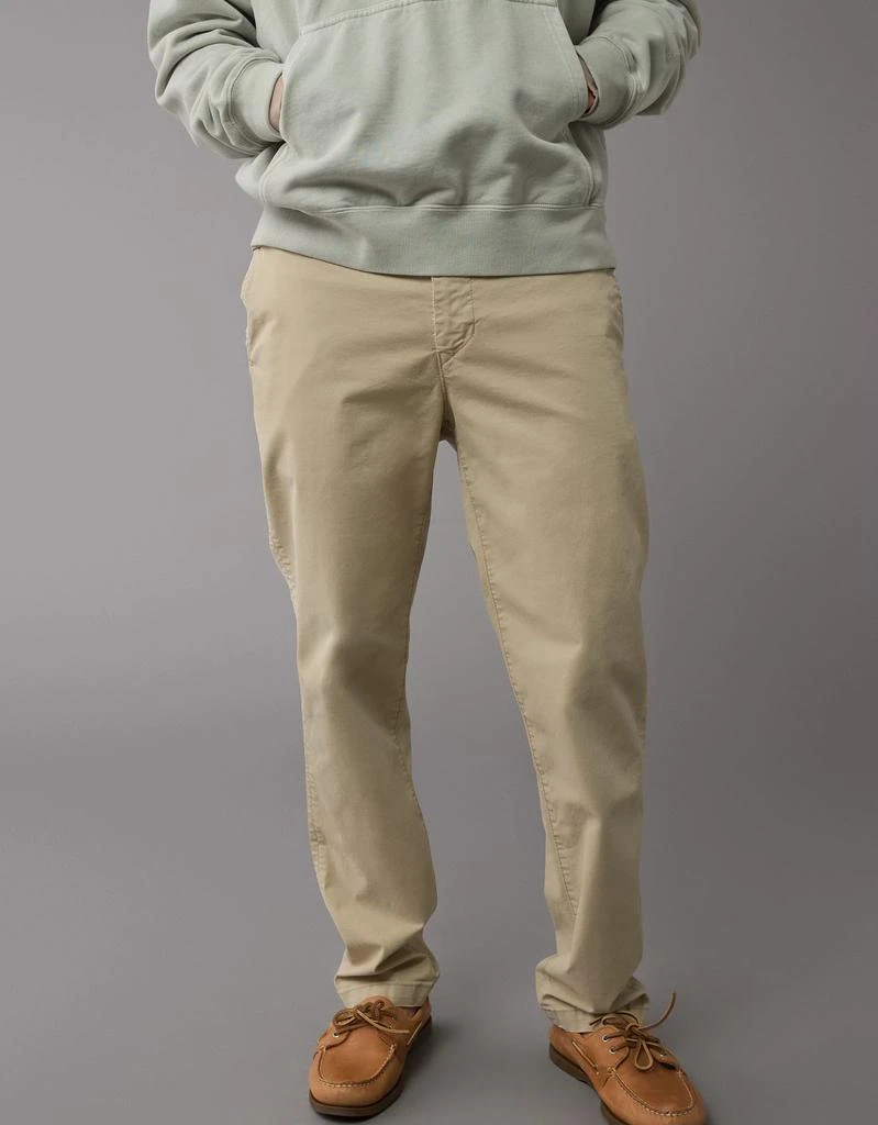 AE AE Flex Slim Straight Lived-In Khaki Pant 1