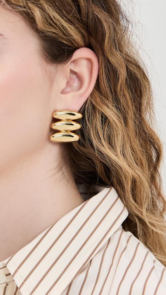 Luv AJ Milan Bead Stud Earrings