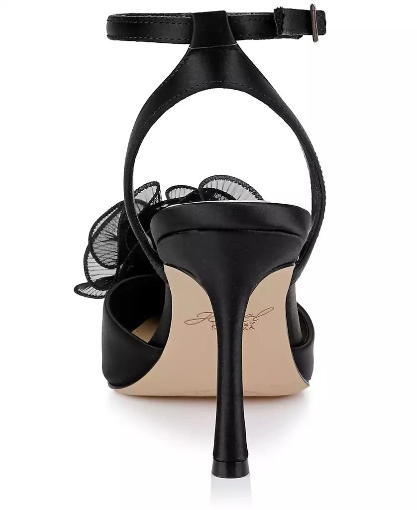 Badgley Mischka Women's Taylee Ankle Strap Flower Pumps 3
