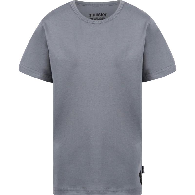 Munster Cotton logo t shirt in grey
