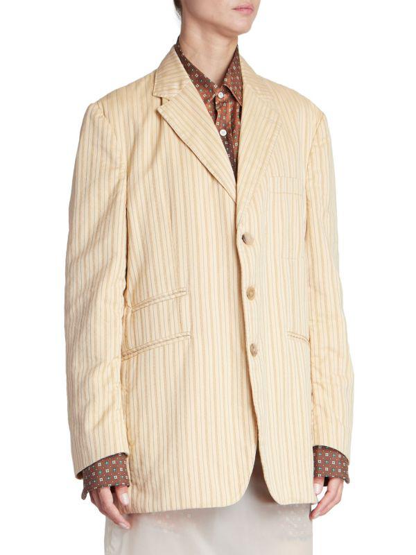 MAISON MARGIELA Striped Blazer - Suits - Free Shipping