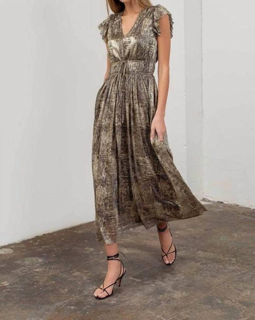 Moon River Moon River - Chrissy Metallic Dress