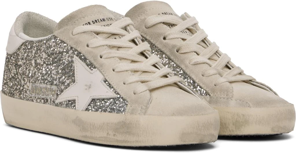 Golden Goose Gold & Beige Super-Star Sneakers 4