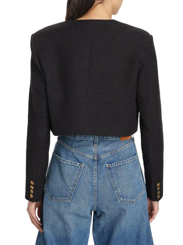 Citizens of Humanity Pia Cotton-Blend Tweed Crop Jacket 2