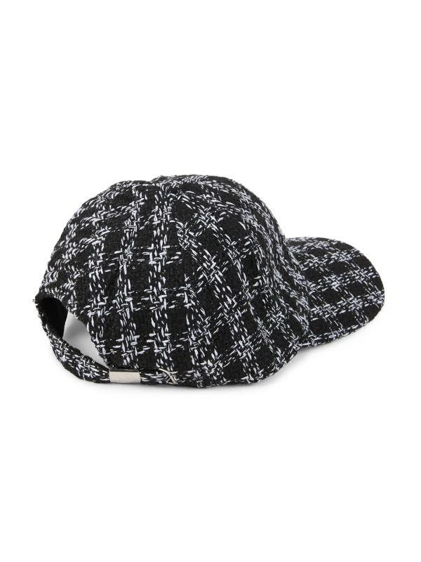 Karl Lagerfeld Paris Tweed Baseball Cap 2