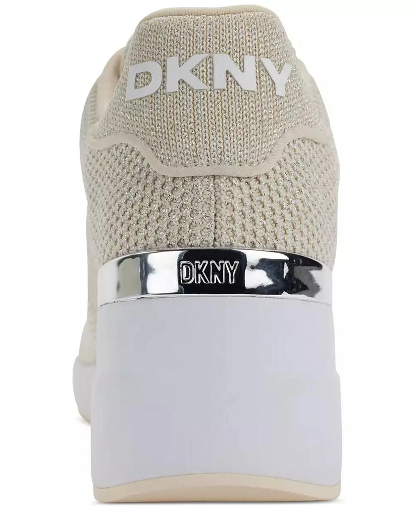 DKNY Women's Parks Lace-Up Wedge Sneakers 3