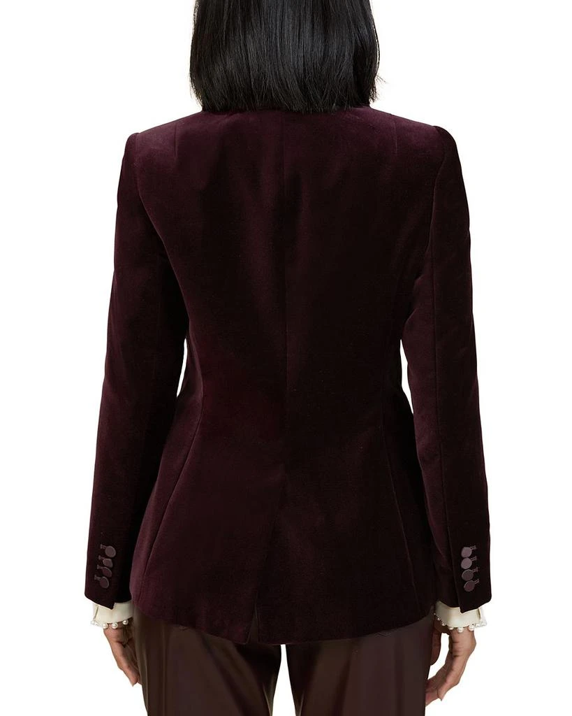 REISS Elia Single Breasted Velvet Jacket 3