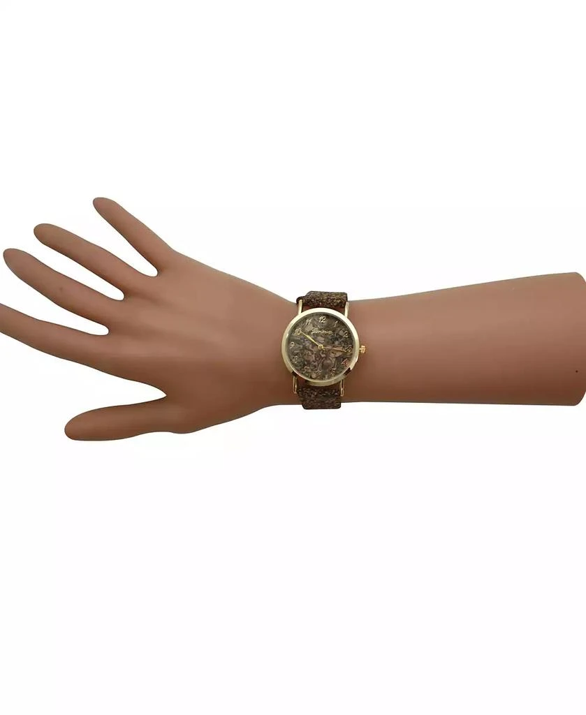 Olivia Pratt Brown Cork Style Strap Women Watch 4