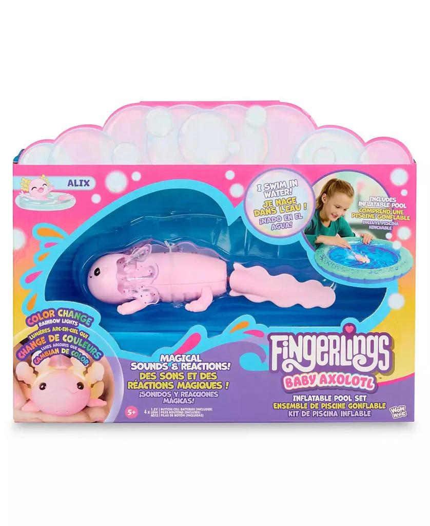 Fingerlings Interactive Baby Axolotl with Inflatable Pool 4