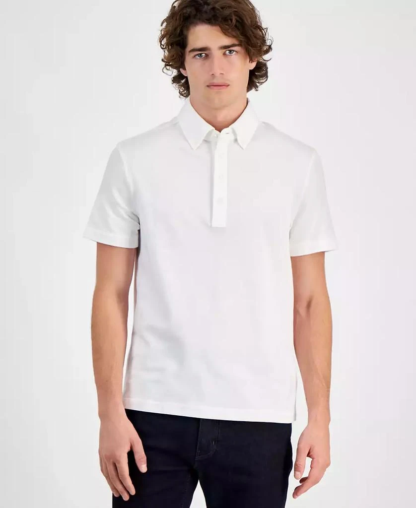 Michael Kors Men's Classic-Fit Oxford Piqué Knit Polo Shirt 1