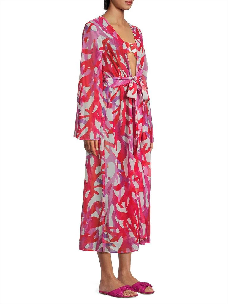 Milly Vince Under The Sea Chiffon Maxi Dress 3